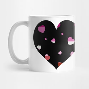 Chaotic Hearts, Pride Series - Lesbian Mug